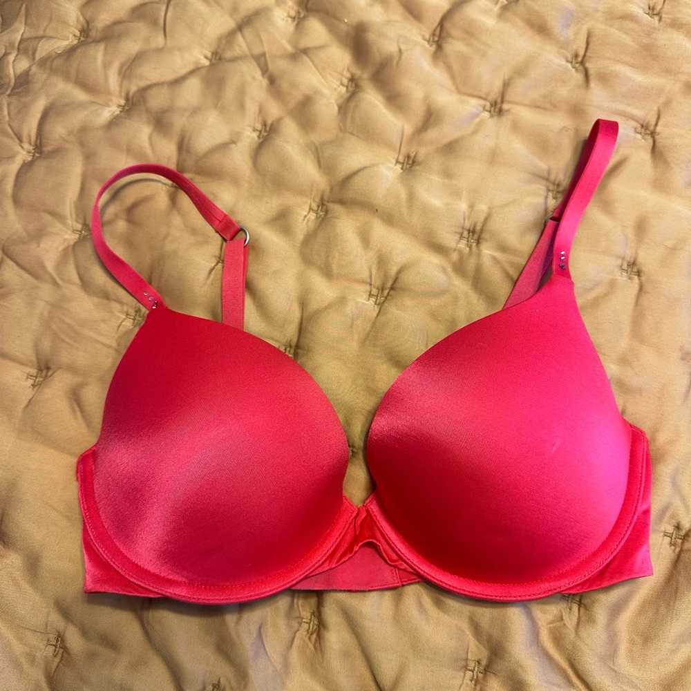 Victoria's Secret pink/fuschia Biofit Demi Uplift Bra - dark pink
